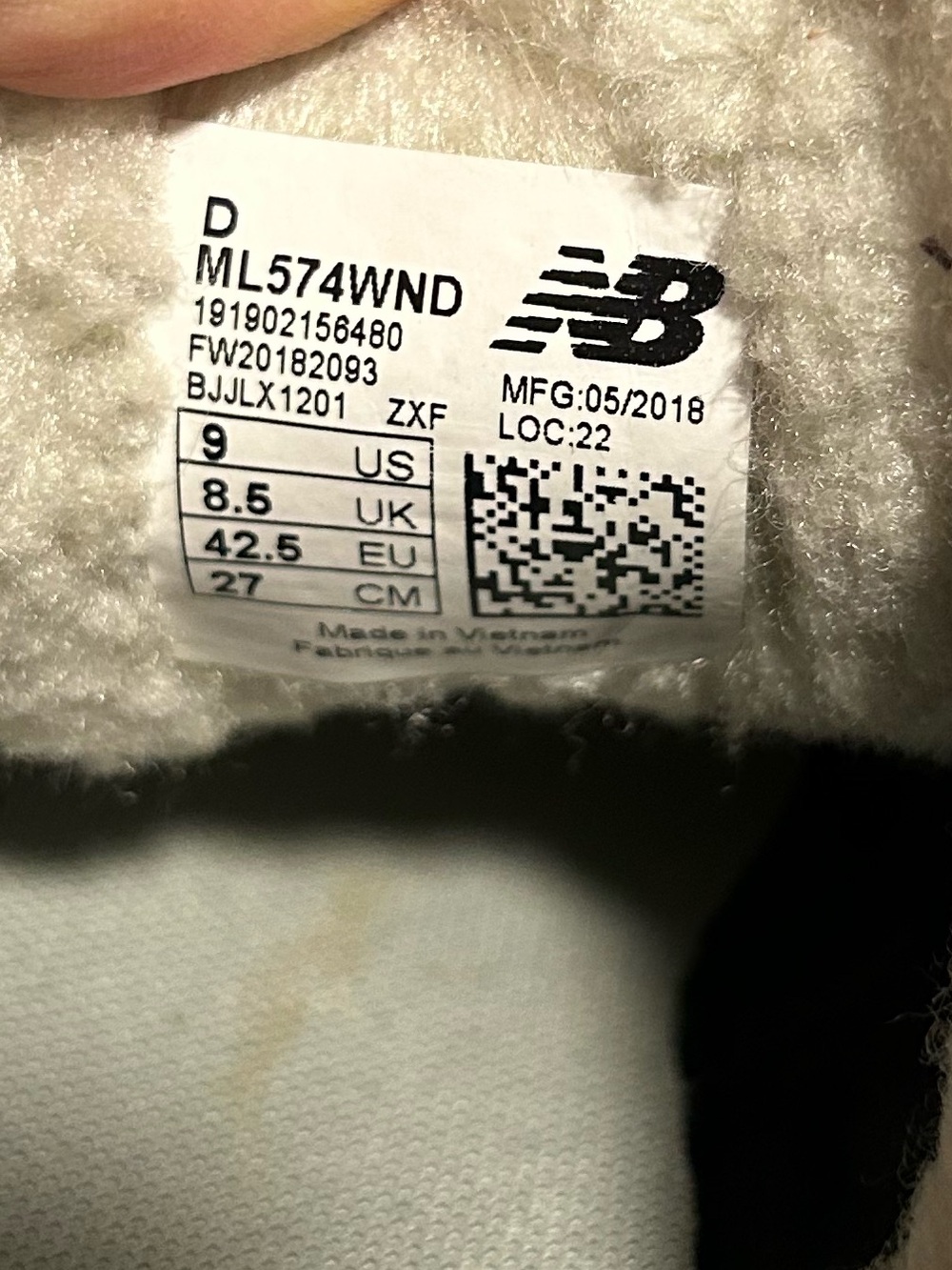 New Balance 574 Brown Burgundy Cream Leather Sneakers with Sherpa - M9 w10.5 - Picture 8 of 8